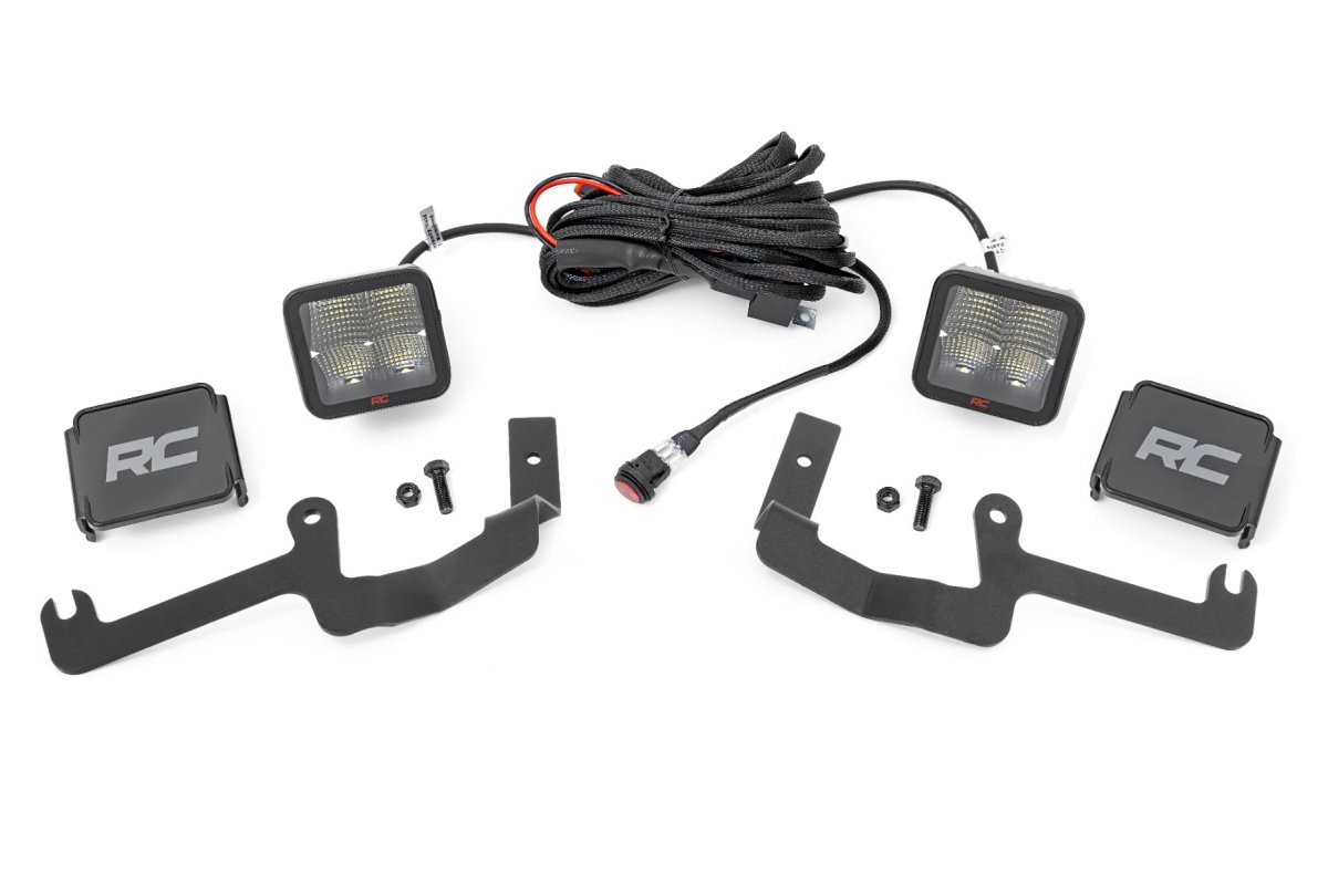 Chevrolet Silverado 1500 LED Light Kit - Ditch Mount - Rough Country - 2